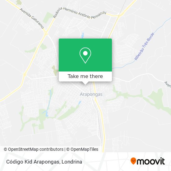 Código Kid Arapongas map
