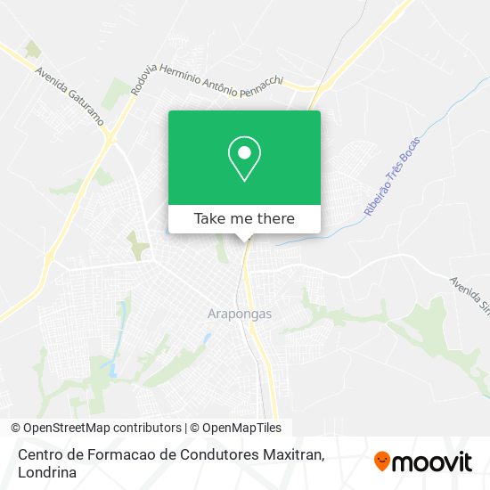 Centro de Formacao de Condutores Maxitran map