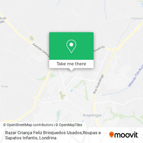 Bazar Criança Feliz Brinquedos Usados,Roupas e Sapatos Infantis map