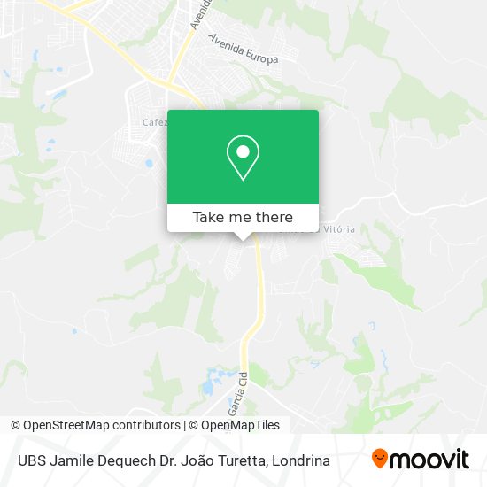 UBS Jamile Dequech Dr. João Turetta map