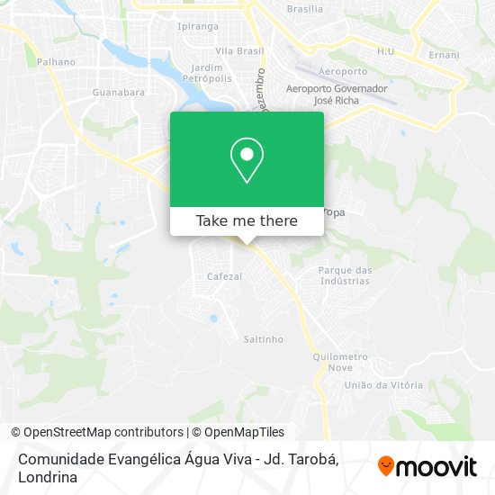 Comunidade Evangélica Água Viva - Jd. Tarobá map
