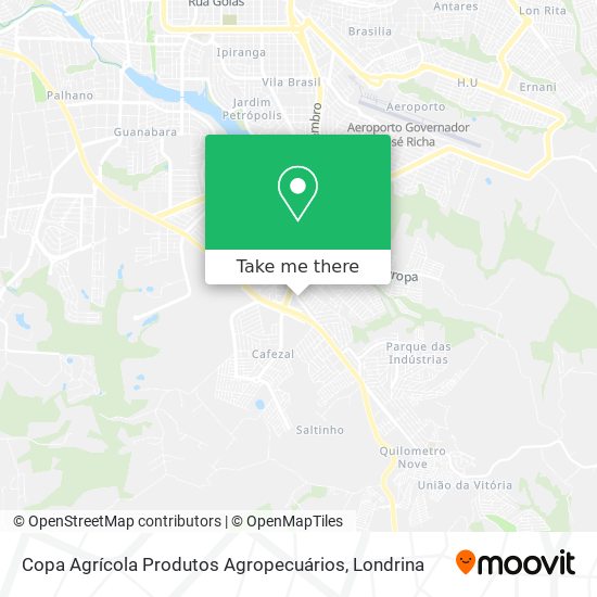 Copa Agrícola Produtos Agropecuários map