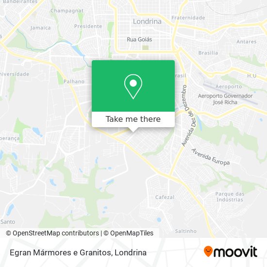Egran Mármores e Granitos map