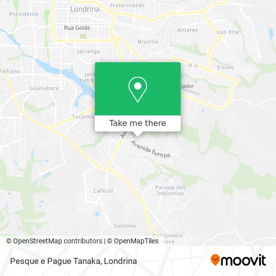 Pesque e Pague Tanaka map