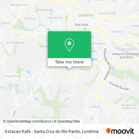 Estacao Kafe - Santa Cruz do Rio Pardo map
