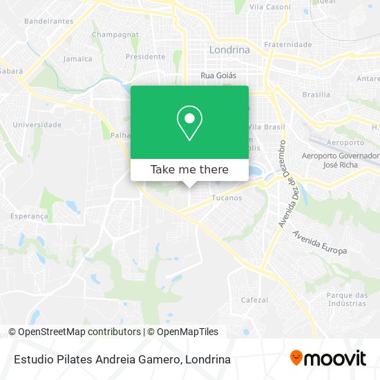 Mapa Estudio Pilates Andreia Gamero