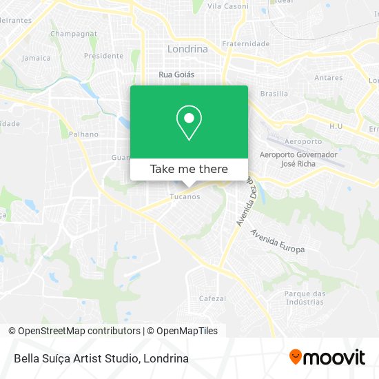 Bella Suíça Artist Studio map