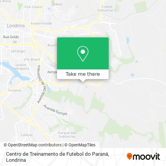Centro de Treinamento de Futebol do Paraná map