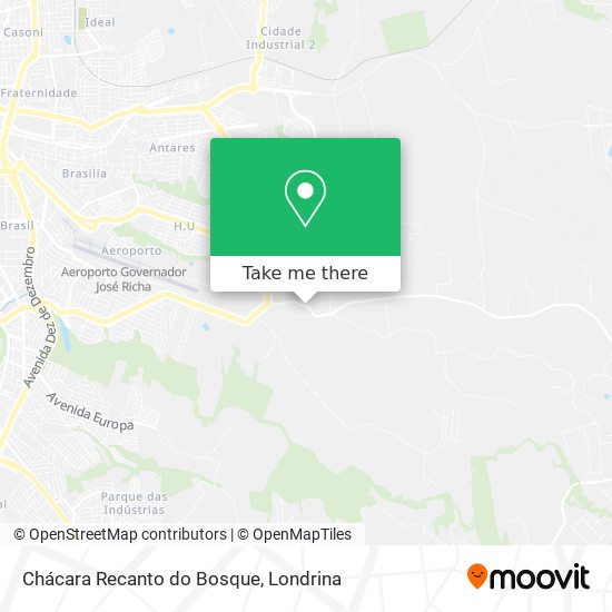 Chácara Recanto do Bosque map