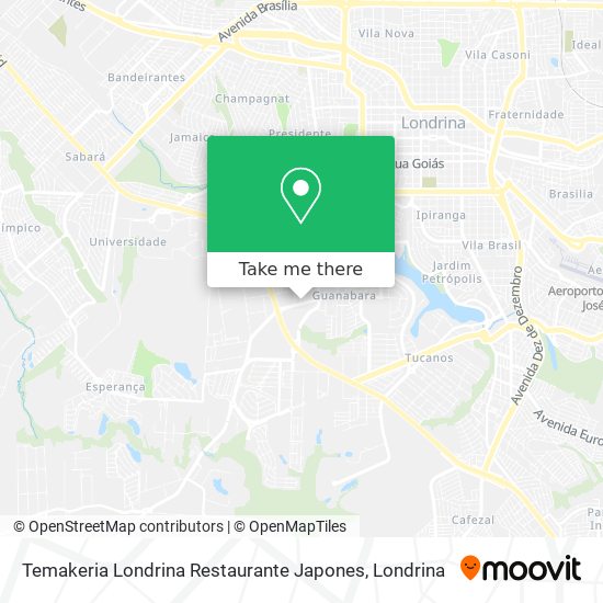 Temakeria Londrina Restaurante Japones map