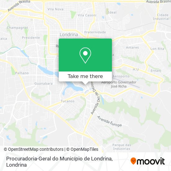 Procuradoria-Geral do Município de Londrina map