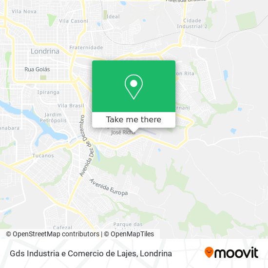 Gds Industria e Comercio de Lajes map