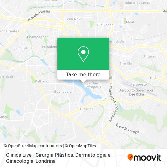 Clinica Live - Cirurgia Plástica, Dermatologia e Ginecologia map
