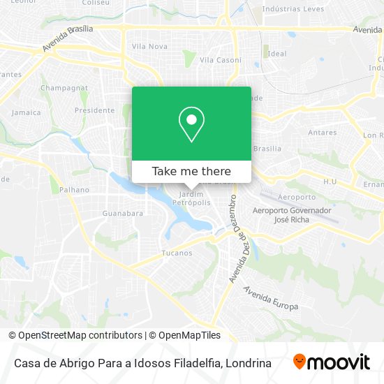 Casa de Abrigo Para a Idosos Filadelfia map