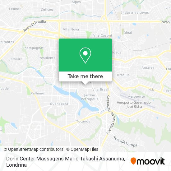 Do-in Center Massagens Mário Takashi Assanuma map