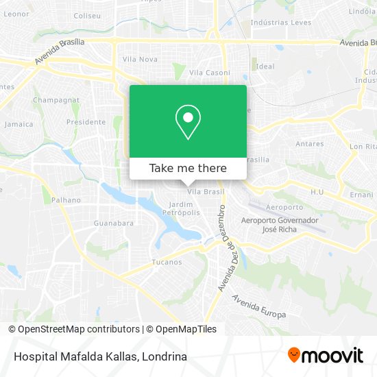 Hospital Mafalda Kallas map