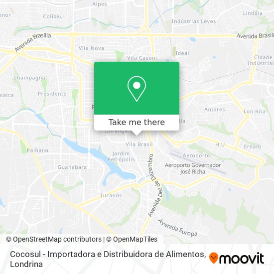 Cocosul - Importadora e Distribuidora de Alimentos map