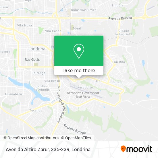 Mapa Avenida Alziro Zarur, 235-239