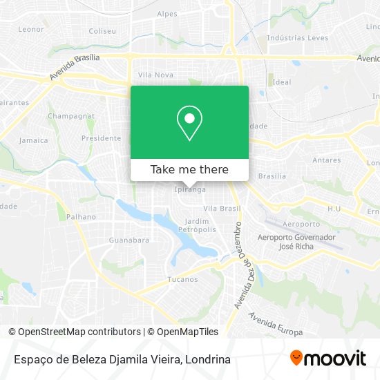Espaço de Beleza Djamila Vieira map