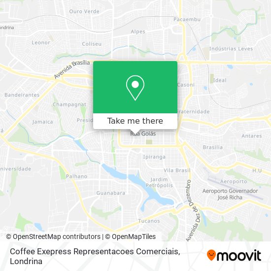 Coffee Exepress Representacoes Comerciais map