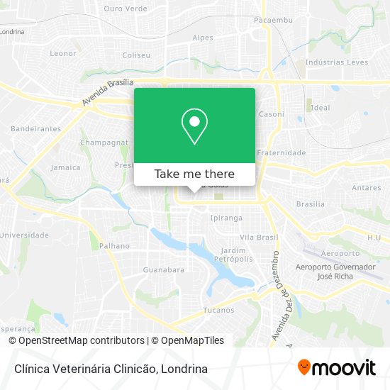 Clínica Veterinária Clinicão map