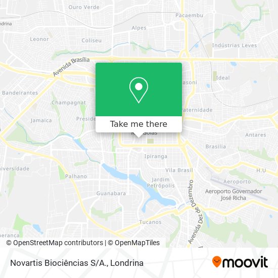 Novartis Biociências S/A. map