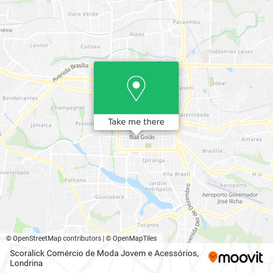 Scoralick Comércio de Moda Jovem e Acessórios map