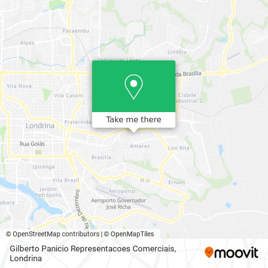Gilberto Panicio Representacoes Comerciais map