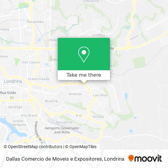 Dallas Comercio de Moveis e Expositores map