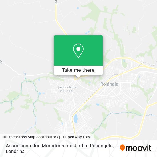 Associacao dos Moradores do Jardim Rosangelo map