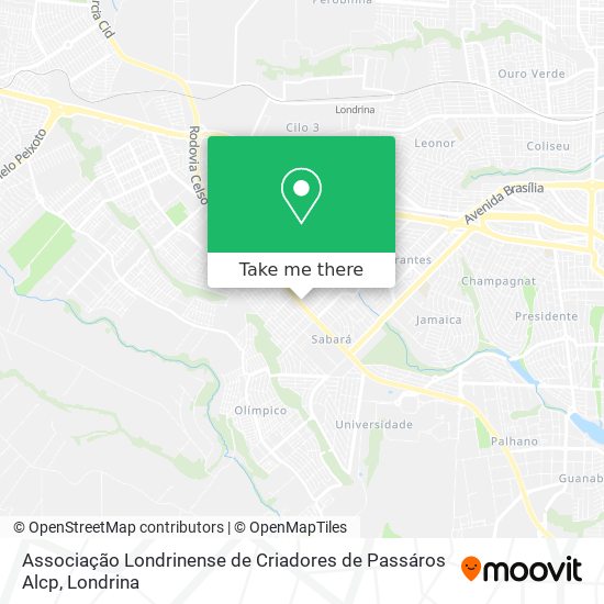 Associação Londrinense de Criadores de Passáros Alcp map