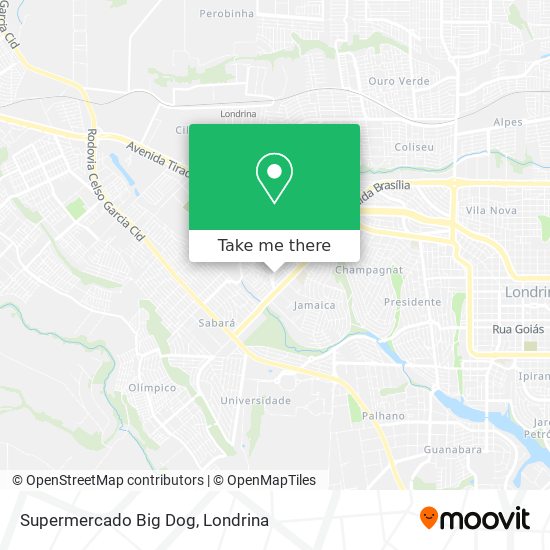 Supermercado Big Dog map