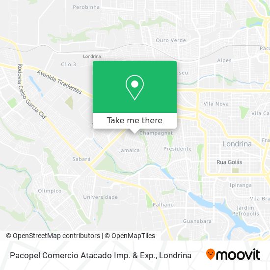 Pacopel Comercio Atacado Imp. & Exp. map