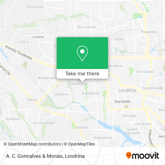 A. C. Goncalves & Morais map