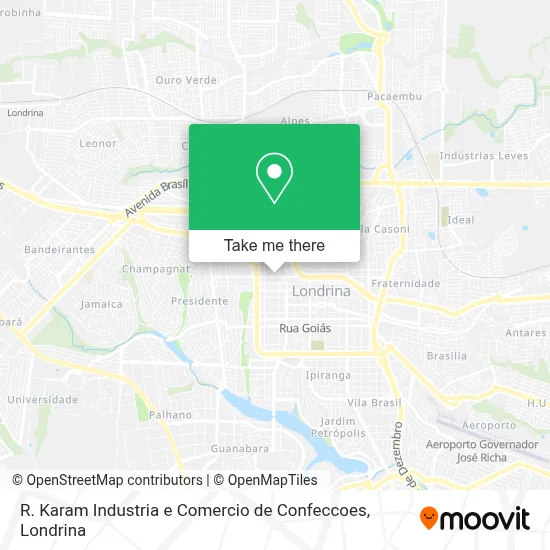R. Karam Industria e Comercio de Confeccoes map