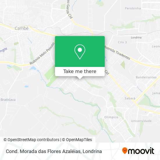Cond. Morada das Flores Azaléias map