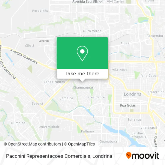 Pacchini Representacoes Comerciais map