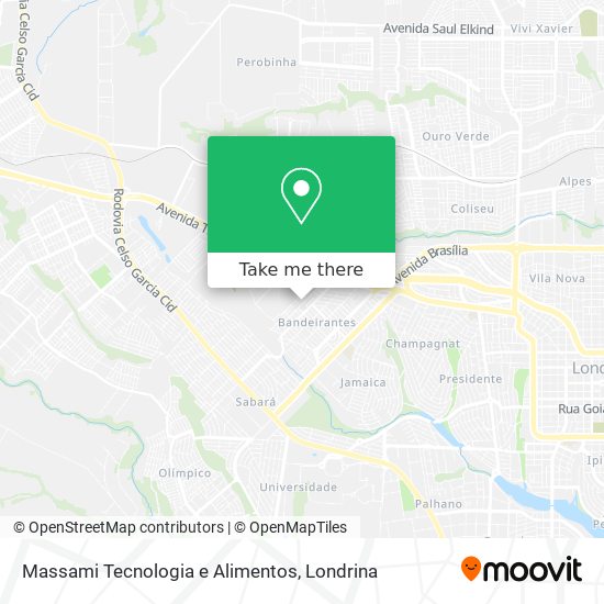 Massami Tecnologia e Alimentos map