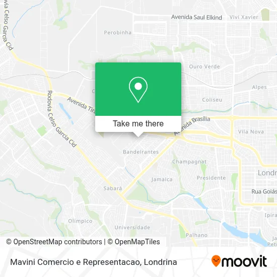 Mavini Comercio e Representacao map