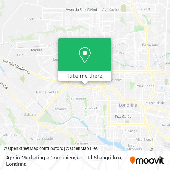 Apoio Marketing e Comunicação - Jd Shangri-la a map