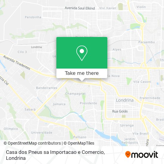 Casa dos Pneus sa Importacao e Comercio map