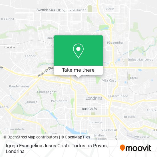 Igreja Evangelica Jesus Cristo Todos os Povos map