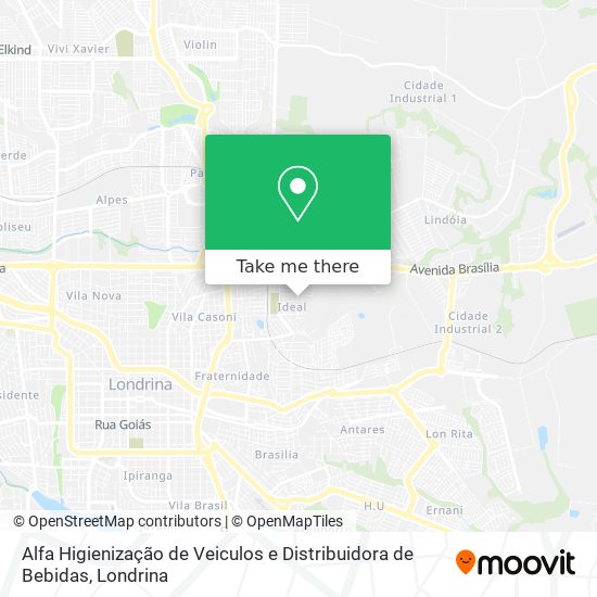Alfa Higienização de Veiculos e Distribuidora de Bebidas map