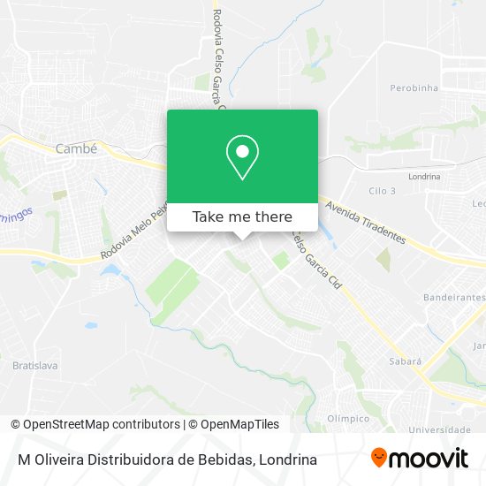 M Oliveira Distribuidora de Bebidas map