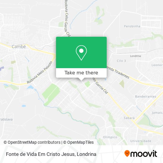 Fonte de Vida Em Cristo Jesus map