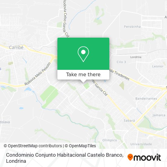 Condominio Conjunto Habitacional Castelo Branco map