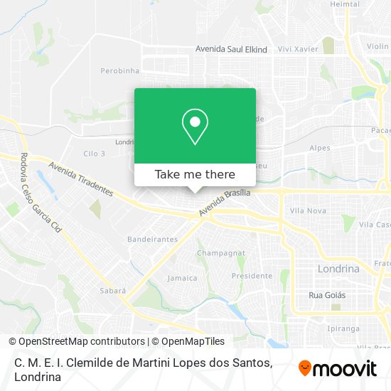 C. M. E. I. Clemilde de Martini Lopes dos Santos map