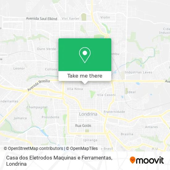 Casa dos Eletrodos Maquinas e Ferramentas map