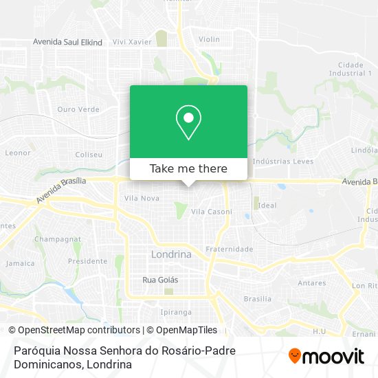 Paróquia Nossa Senhora do Rosário-Padre Dominicanos map