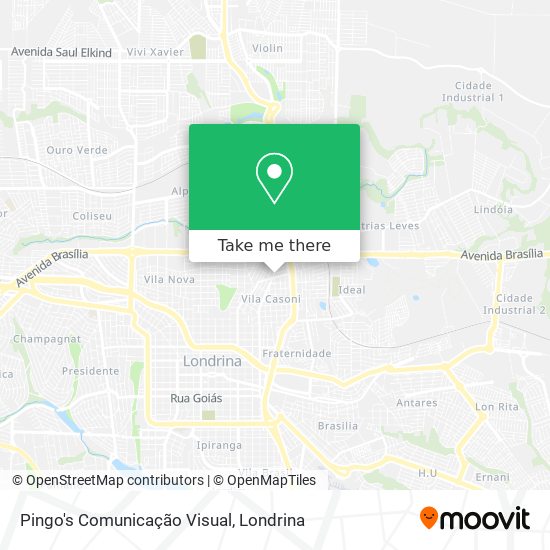 Pingo's Comunicação Visual map